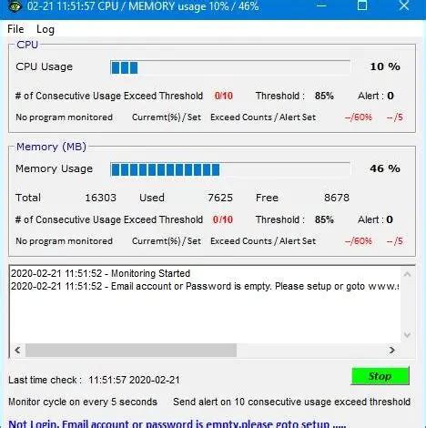 CPU Monitor and Alert